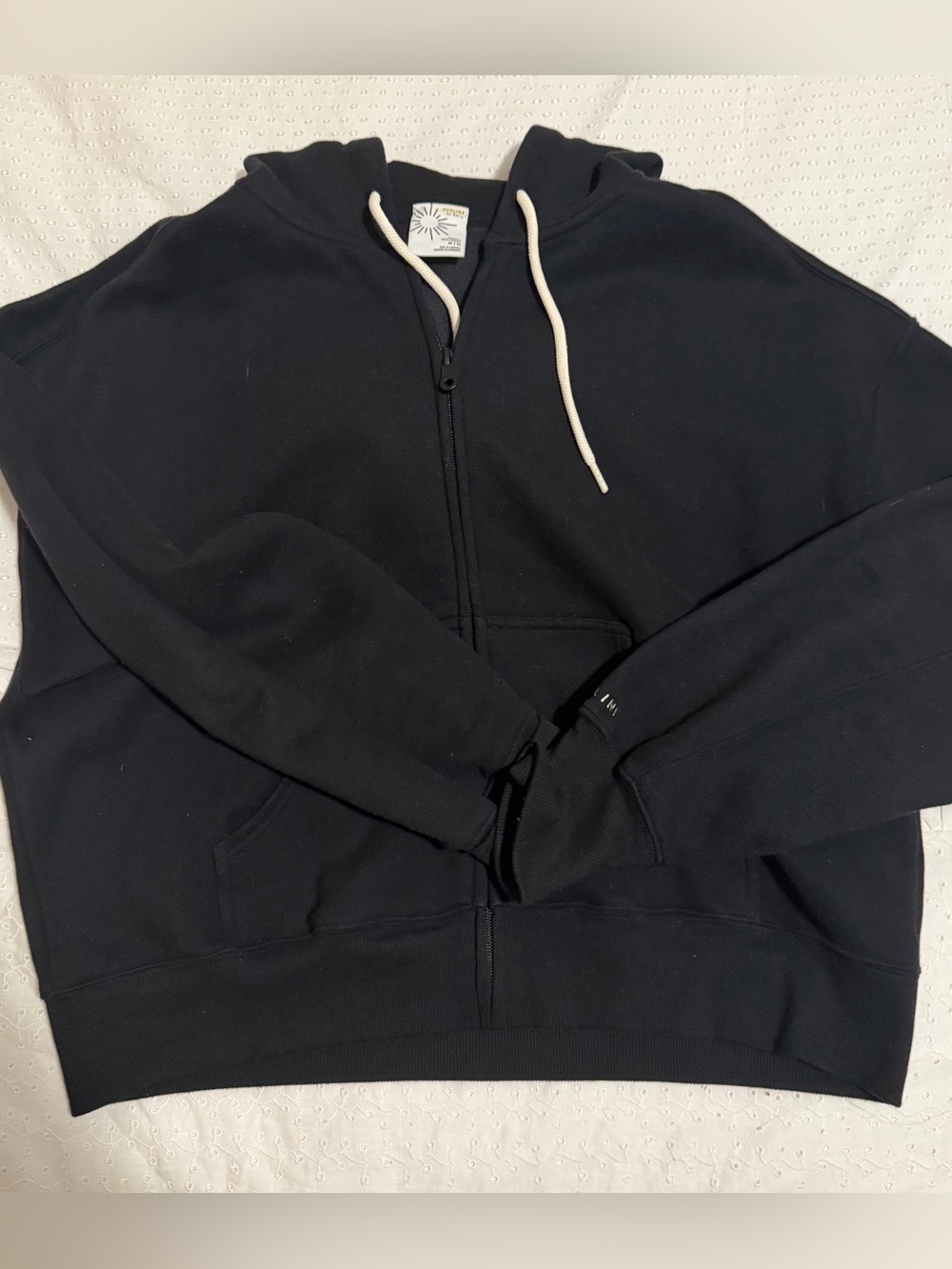 OFFLINE By Aerie Cloud Fleece Classic
Full Zip Sweatshirt | Black - Picture 3 of 3